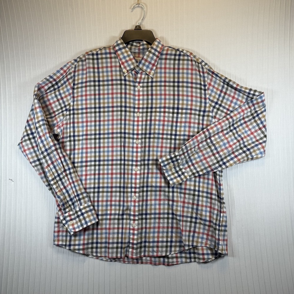 Peter‎ Millar Button Down Shirt Mens XL  Multi Gingham Check Lightweight Checked